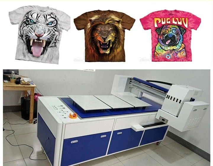 Digital Flatbed T Shirt Printing Machine With 8 Ricoh GH2220 Head 260kg Weight