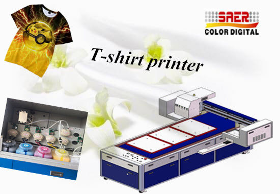 Pigment Ink T Shirt Printing Machine A3 Direct To Cotton 8 Color Dtg T Shirt Printer