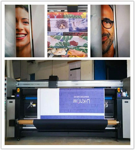 Double Epson DX5 Large Format Textile Printing Machine Roll To Roll Type