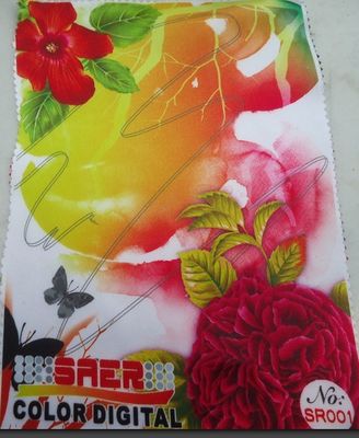 White Polyester Satin Digital Printing Fabric For Curtain Making