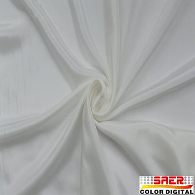 White Satin Polyester Digital Printing Fabric For Home Decoration