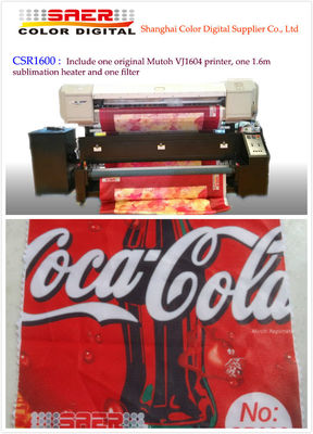 Mutoh Vj 1604 Sublimation Printer For Flag Curtain and Table Fabric Printing