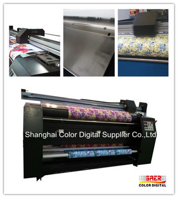 Advertising Polyster Feather Flag Printing Machine With Two Epson Head