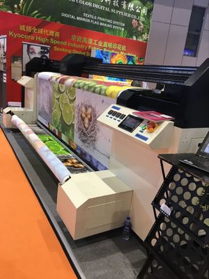 600 - 1800 Dpi Textile Printing Machine , Dual Cmyk Industrial Fabric Printer