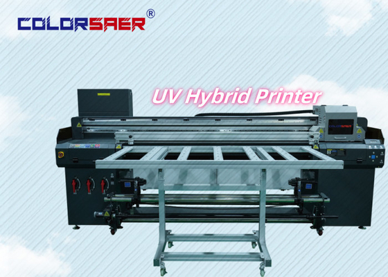 Long Service Time Hybrid UV Roll To Roll  And Flatbed Printer High Stability Commercial UV Printer
