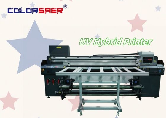 Roll To Roll Flatbed Printing UV Hybrid Printer For Poster Advertisement Electronic Decorations Materials Craft