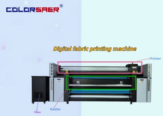 Digital Lifetime Warranty Textile Printing System for Polyester and Cotton Fabric with 4 or 8 pc printhead