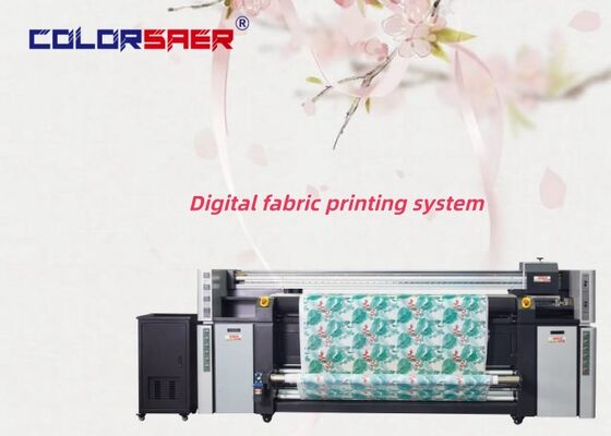 Stable Operation Dye Textile 2m and 3.2m Sublimation Printer 4 pcs & 8 pcs i3200 Print Heads Cotton and Polyester Printing Machine