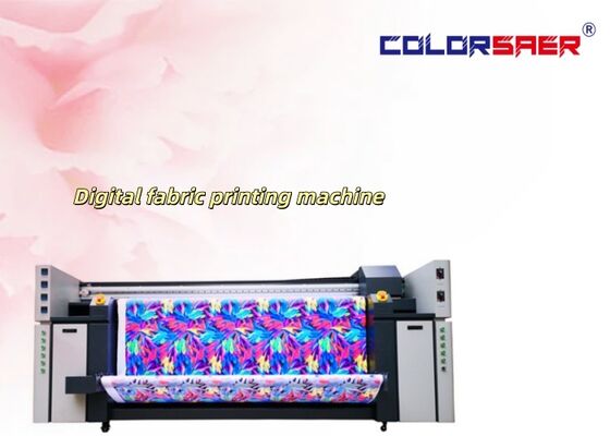 SAER COLOR brand new 4 color or 8 color Textile printer with heater whole set system for cotton and polyester fabric