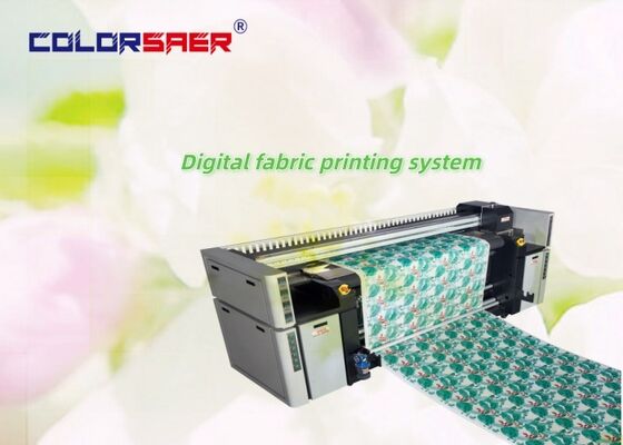 SAER High Quality Multifunctional 4 color or 8 color Textile plotter with heater whole set system with pigment ink or sublimation ink