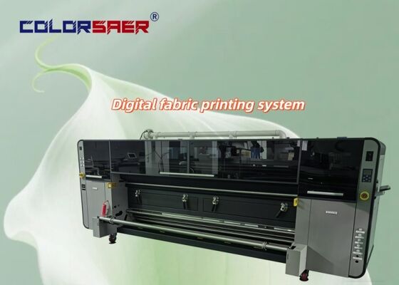 Industrial KJ4B-QL Printhead Dye Sublimation Inkjet Fabric Plotter Roll To Roll Textile Printing System
