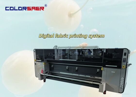 Industrial KJ4B-QL Printhead Dye Sublimation Inkjet Fabric Plotter Roll To Roll Textile Printing System