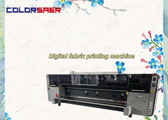 SAER Color 4 & 8 pcs I3200A1 Print Head 3.2m All-in-one Advertising High Color Inkjet Digital Flag Printing Machine