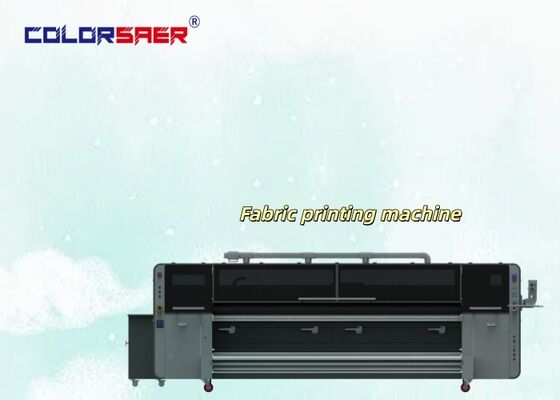 Commercial Digital Inkjet Flag Printing Machine with 3200mm Printing Width Automatic Roll to Roll and Dual CMYK Color for Textile Printing