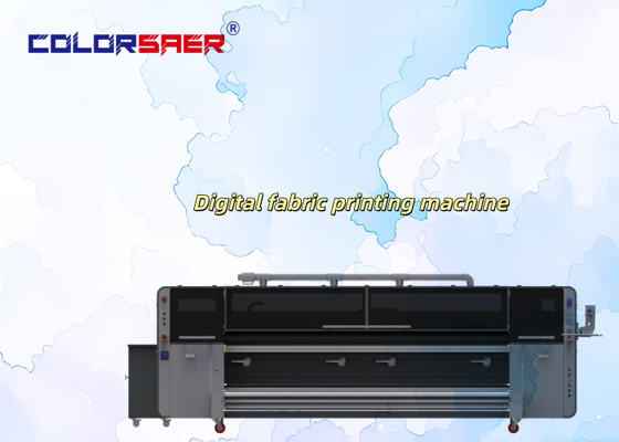 Automatic Digital Inkjet Fabric Printer 4pcs KJ4B-QL Print Heads Water-Based Ink Roll-to-Roll Textile Printing System 1 Year Warranty