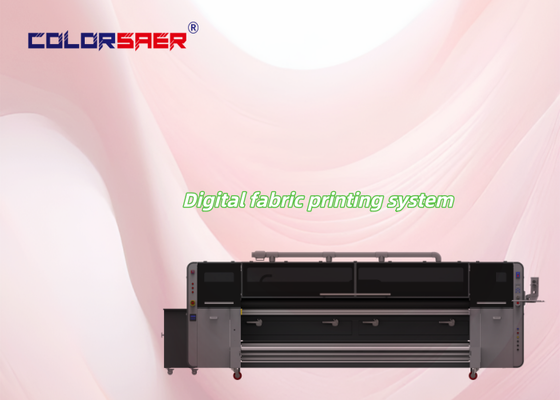 4color/CMYK Digital fabric printing system 3200mm large format textile plotter with KJ4B-QL industrial print head