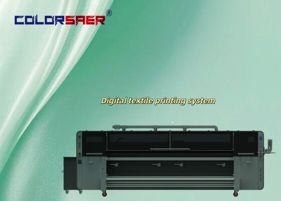 SAER Industrial Grade 4 pcs KJ4B-QL Print Head Large Format Textile Printing System with Sublimation & Pigment Ink