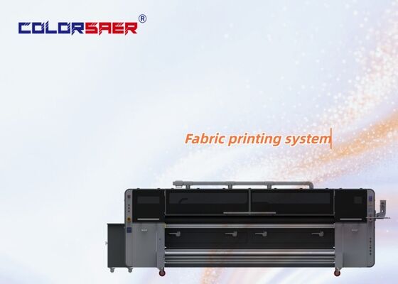 High resolution digital roll to roll fabric printer with far infrared heater all-in-one machine for cotton and polyester materials