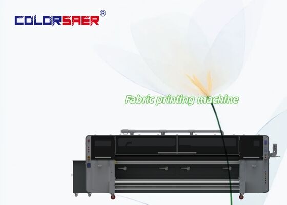 High Speed Digital Fabric Printing System CMYK Textile Printer With Fixation Heater Unit All-in-one machine
