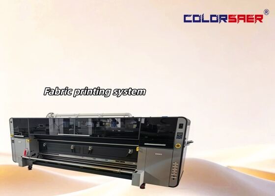 Multi-Color Fabric Printing Machine SAER CSR3200 Large Format Textile Printing System for Polyester & Cotton Materials