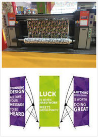 Three Printhead Sublimation Flag Printing Machine 1800DPI Resolution 1 Year Warranty