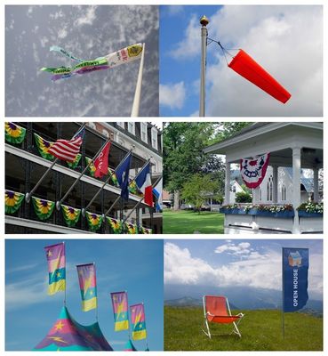 Digital Textile Fabric Plotter Flag Making For Indoor / Outdoor Exhibition Display