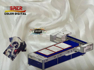Multifunction Flatbed 	T Shirt Printing Machine Automatic With Pigment Ink