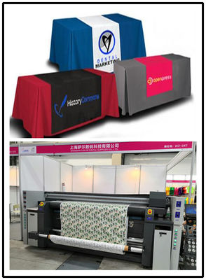 Table Cover Digital Fabric Printing Machine With Three Epson 4720 Print Heads