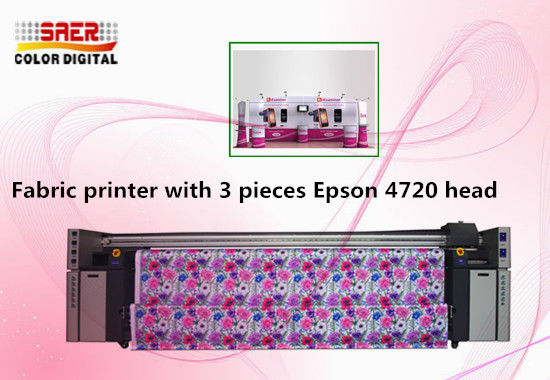 3 Pieces Epson 4720 Head Printer Digital Textile Printing Machine For Fabric