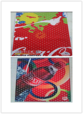 Polyester Hole Warp Knitted Custom Printed Fabric For Sports Wear