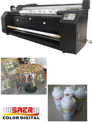 Dual CMYK  Large Format Fabric Plotter In Advertisement Field