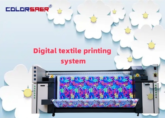2m Inkjet Digital Dye Sublimation Textile Printing Machine with Fixation Heater Unit All-in-one Printing System