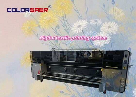 High Speed Industrial Printheads Dye Sublimation Fabric Printing System Roll To Roll Inkjet Plotter