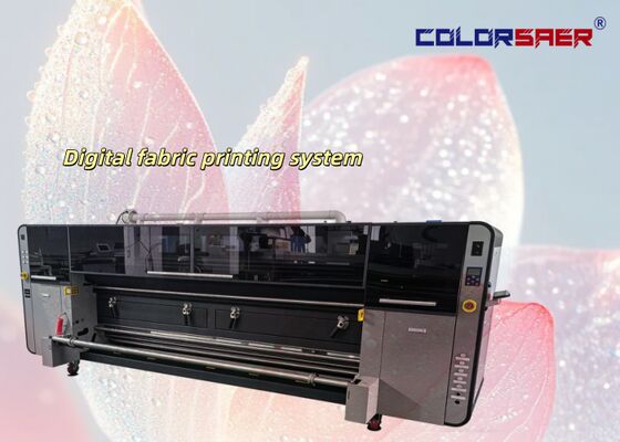 Automatic Roll to Roll Fabric Printer with 4 i3200A1 Print Heads and 3200mm Printing Width