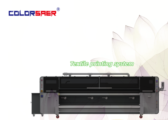 High Speed Digital Fabric Printing System CMYK Textile Printer With Fixation Heater Unit All-in-one machine