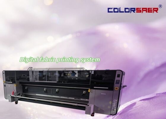 CMYK 4 colors Direct to fabric printer SAER CSR3200 large size inkjet textile printing system with 4 KJ4B-QL print head