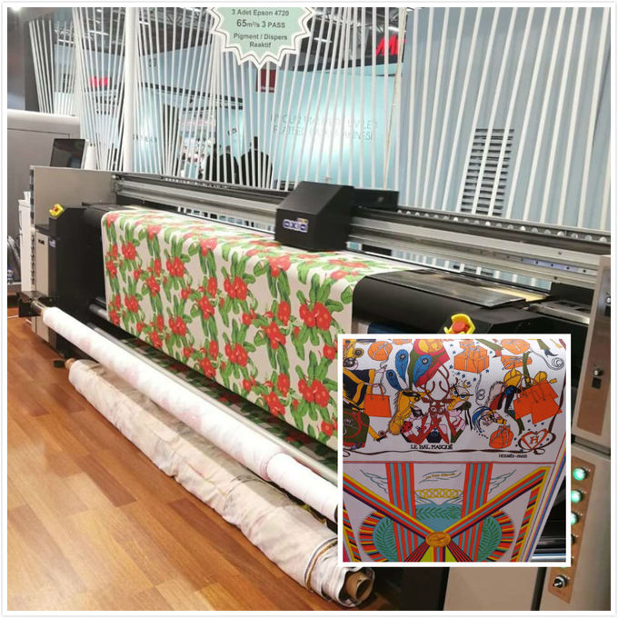 Inkjet 3200mm 45m2/H Cotton Textile Printing Machine 0